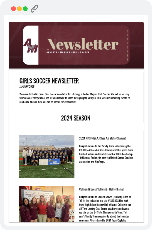 Albertus Magnus Girls Soccer Newsletter (1)