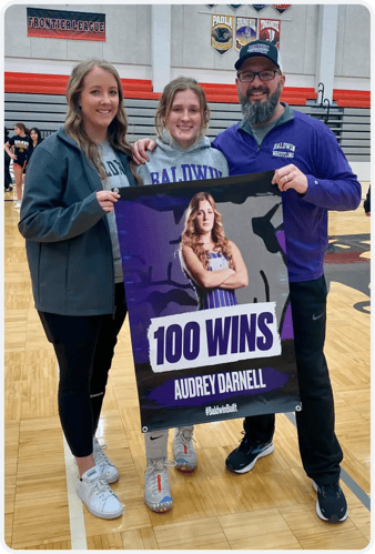 Baldwin Wrestling Athlete Poster