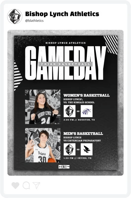 Bishop Lynch Double Header Gameday