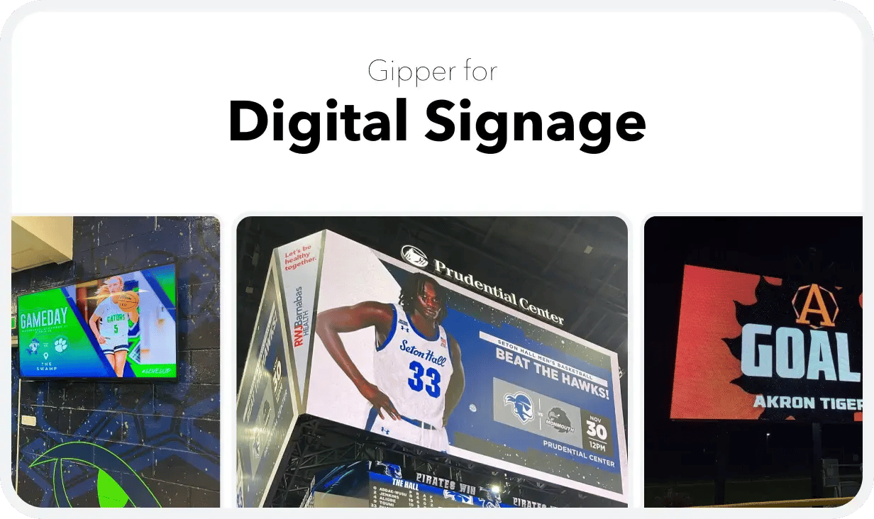 Digital Signage Use Case Page