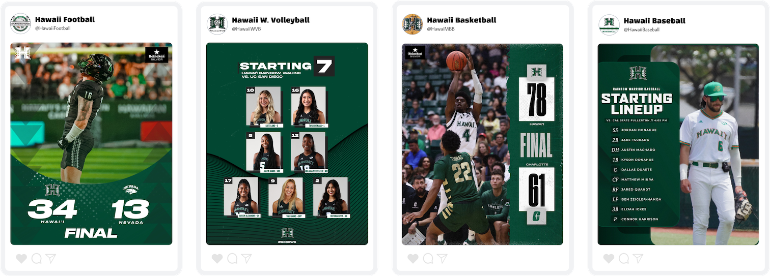 Hawaii Athletics Social Media