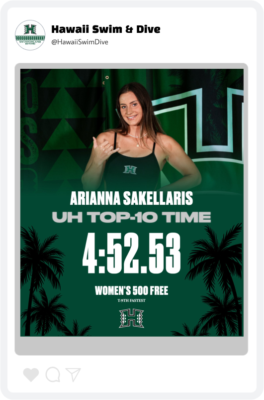 Hawaii Swimming Athlete Spotlight