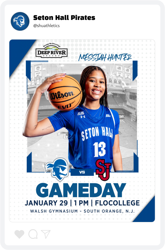 Seton Hall Athletics Game Day Graphic