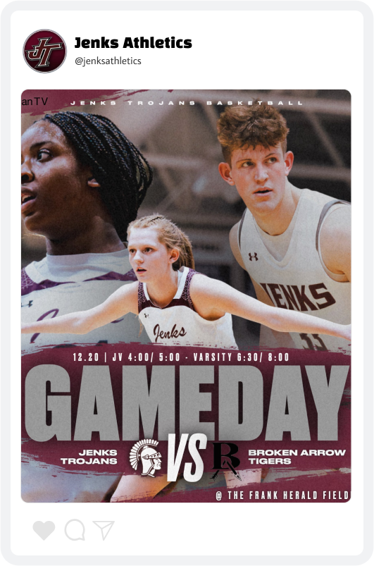 Jenks Multi Sport Gameday Graphic