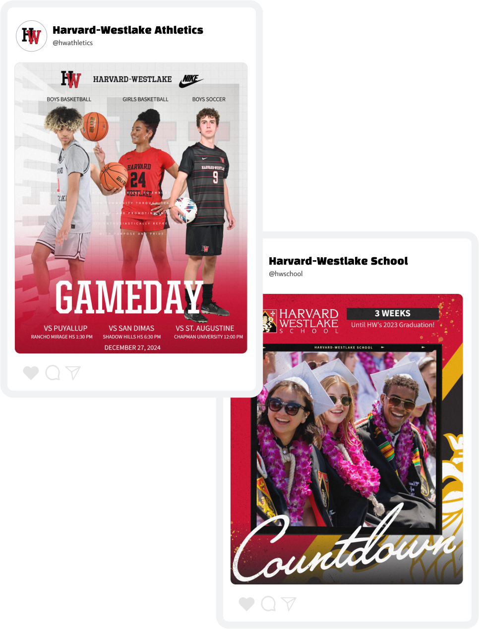 Harvard-Westlake Gameday & Graduation Graphics