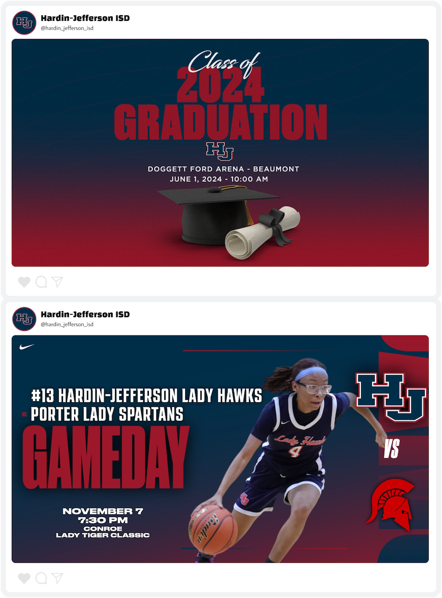 Hardin-Jefferson Gameday & Graduation Graphics