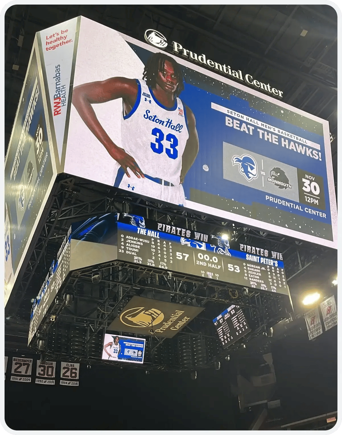 Seton Hall Gameday Jumbotron