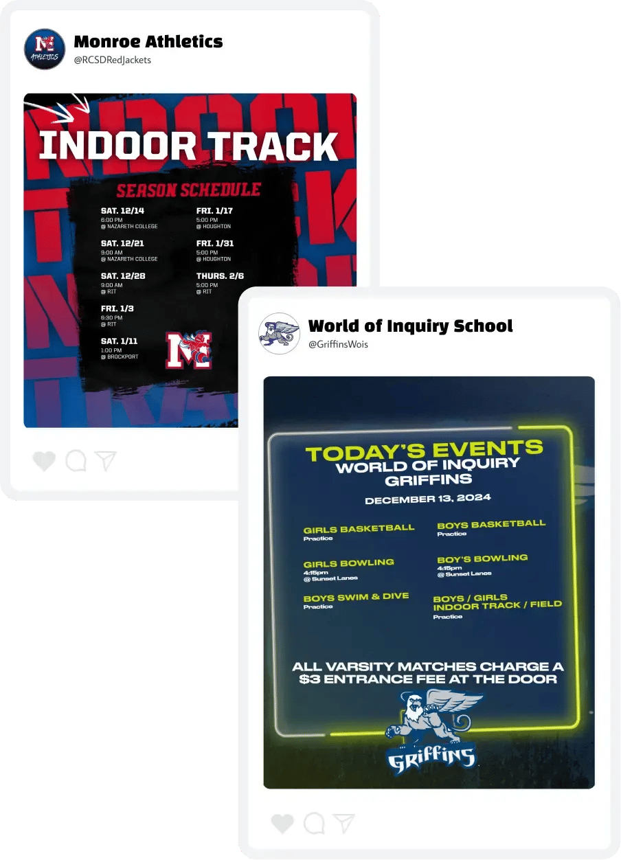 Monroe & World of Inquiry Schedules