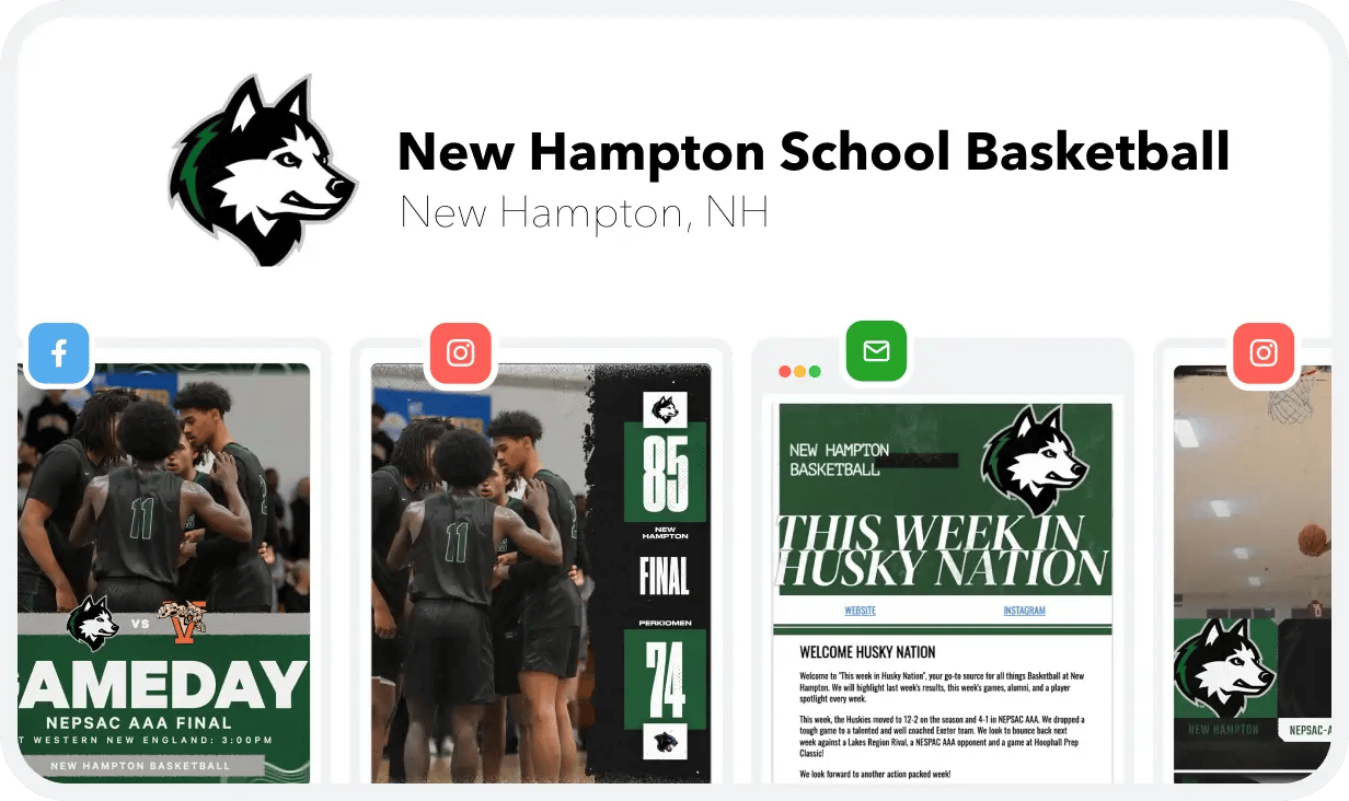 New Hampton Boys Basketball Example Image