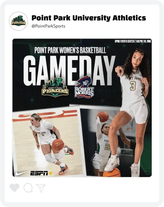 Point Park Basketball Gameday