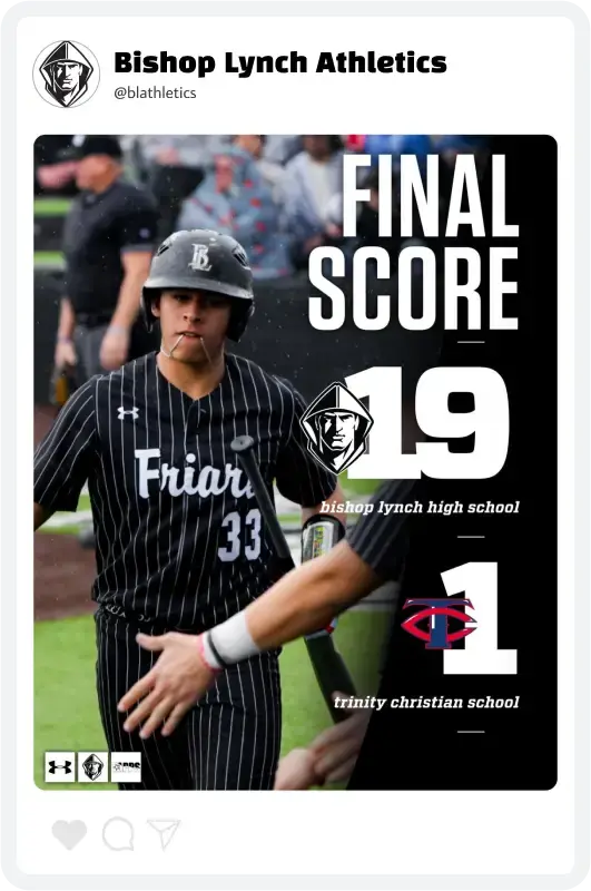 Bishop Lynch Baseball Score