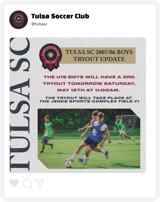 Tulsa SC Tryouts