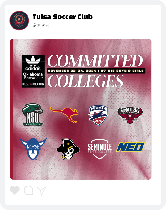 Tulsa SC Commitment Graphic