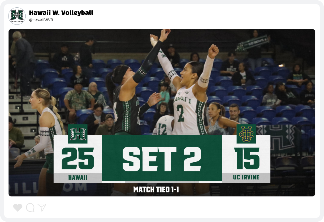 Hawaii Volleyball Gameday