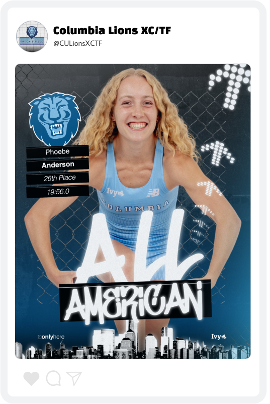 Columbia T&F Award Graphic