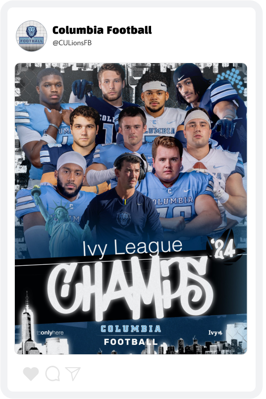 Columbia Football Champions Graphic