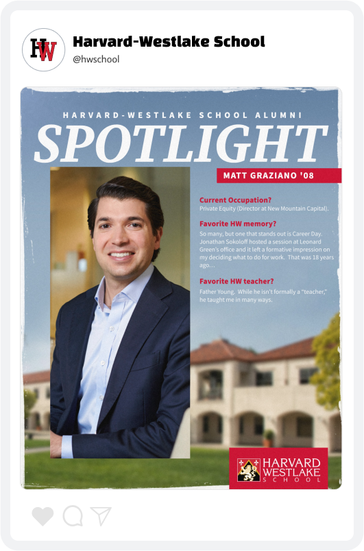 Harvard-Westlake Alumni Spotlight