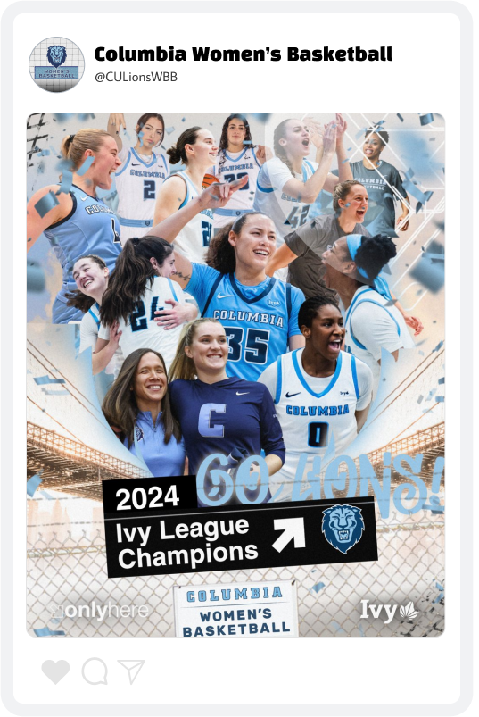 Columbia Basketball Champions Graphic