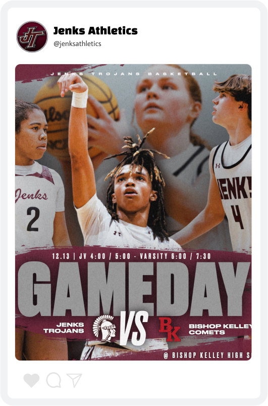 Jenks Basketball Gameday Promotion