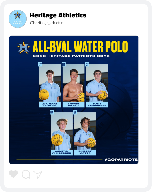 Heritage Water Polo Athlete Award