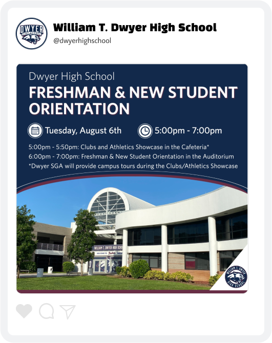 Dwyer New Student Information