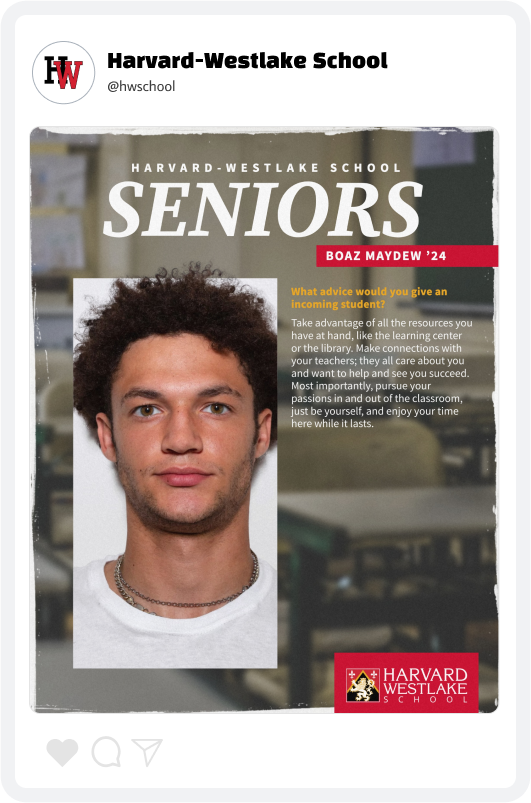 Harvard-Westlake Senior Spotlight