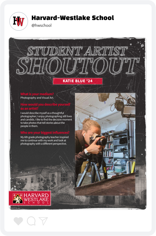 Harvard-Westlake Artist Highlight