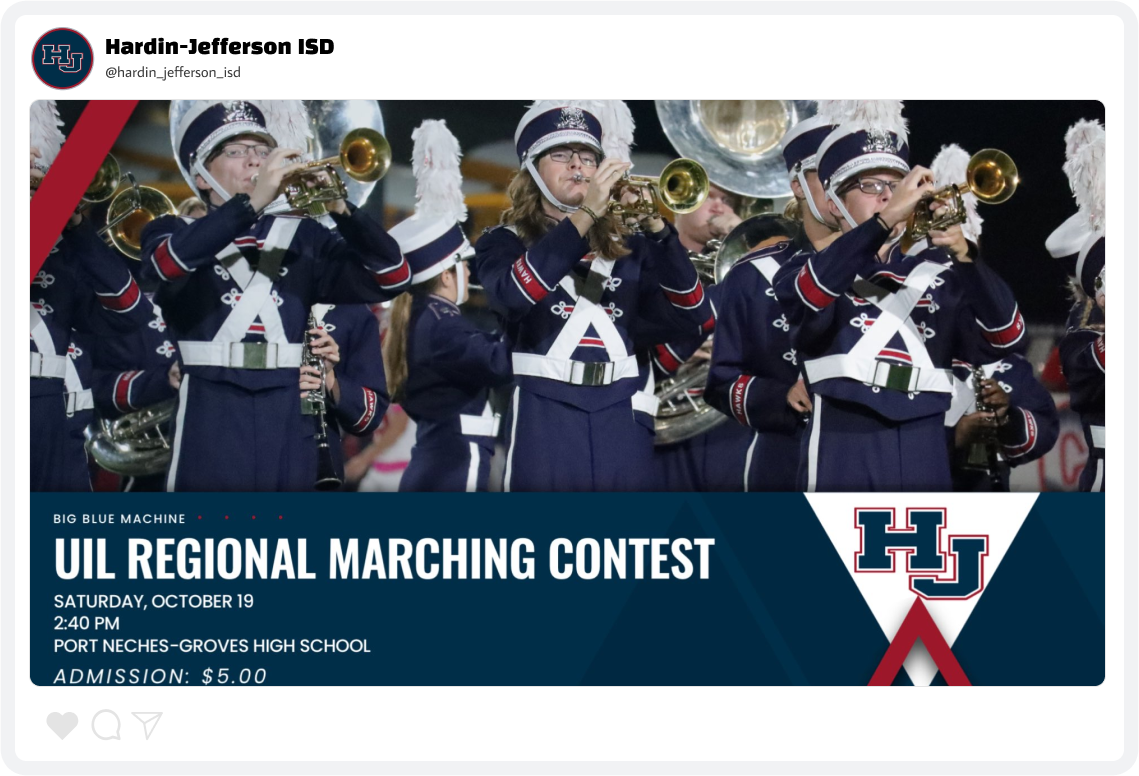 Hardin-Jefferson Marching Band Contest