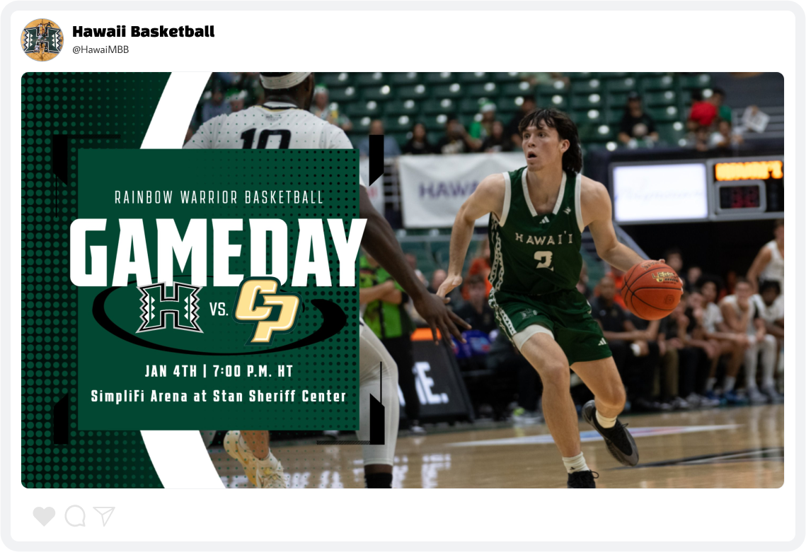 Hawaii Basketball Gameday