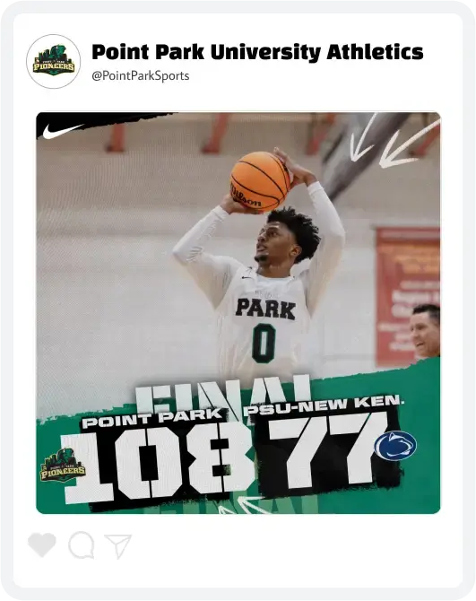 Point Park Basketball Final Score