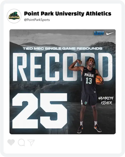 Point Park Basketball Record