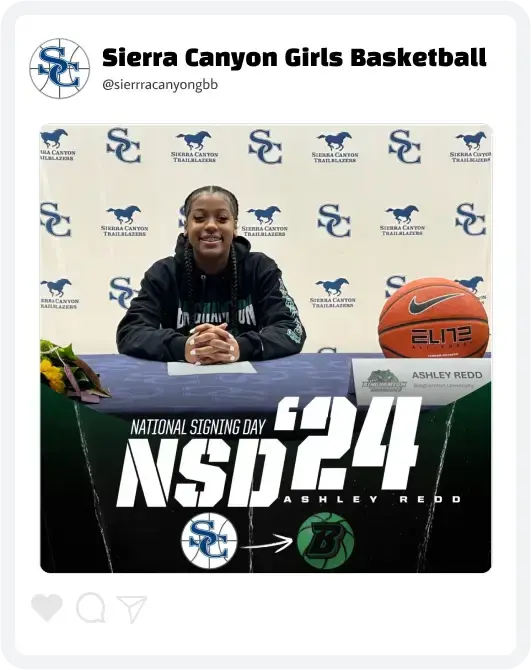 Sierra Canyon Athlete Commitment