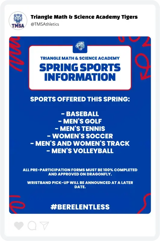 Triangle Spring Sports Info