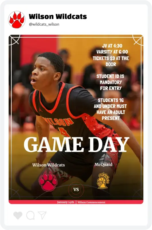 Wilson Boys Basketball Gameday